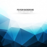 Blue Polygonal Background 
