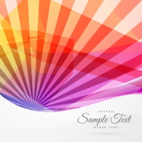 Colorful Abstract Sun Rays Background 