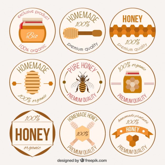 Homemade Honey Badges Collection