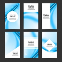 Wavy Blue Brochure Collection