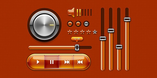 Music UI kit for Web & Mobile Phones