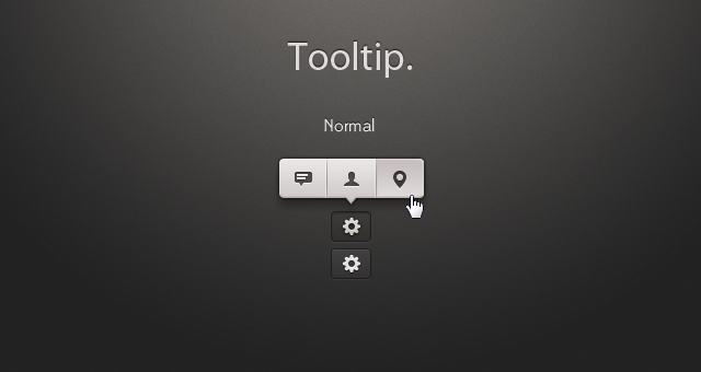 Tooltip iOS App UI Psd