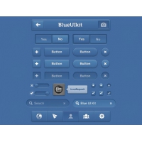  Blue UI Kit