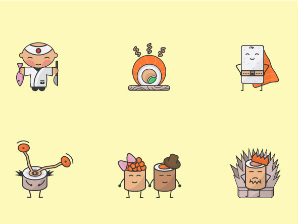  Free Sushi Icons
