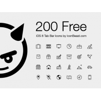  200 Free iOS 8 Tab Bar Icons