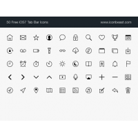  IconBeast Lite 7 | Free iOS 7 Tab Bar Icons