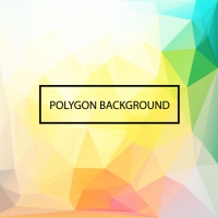 Coloured Polygonal Background Design