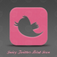 Juicy Twitter Bird Icon