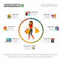 Shopping Infographics Slide Template