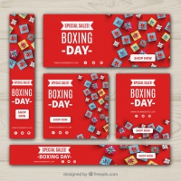 Pack Of Sale Boxing Day Banners 