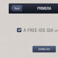 Primera Free PSD iOS GUI