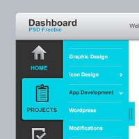 Dashboard UI Elements PSD Freebie