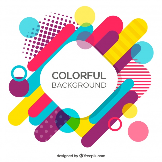 Multicolor Geometrical Shapes Background
